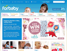 Tablet Screenshot of forbaby.co.nz